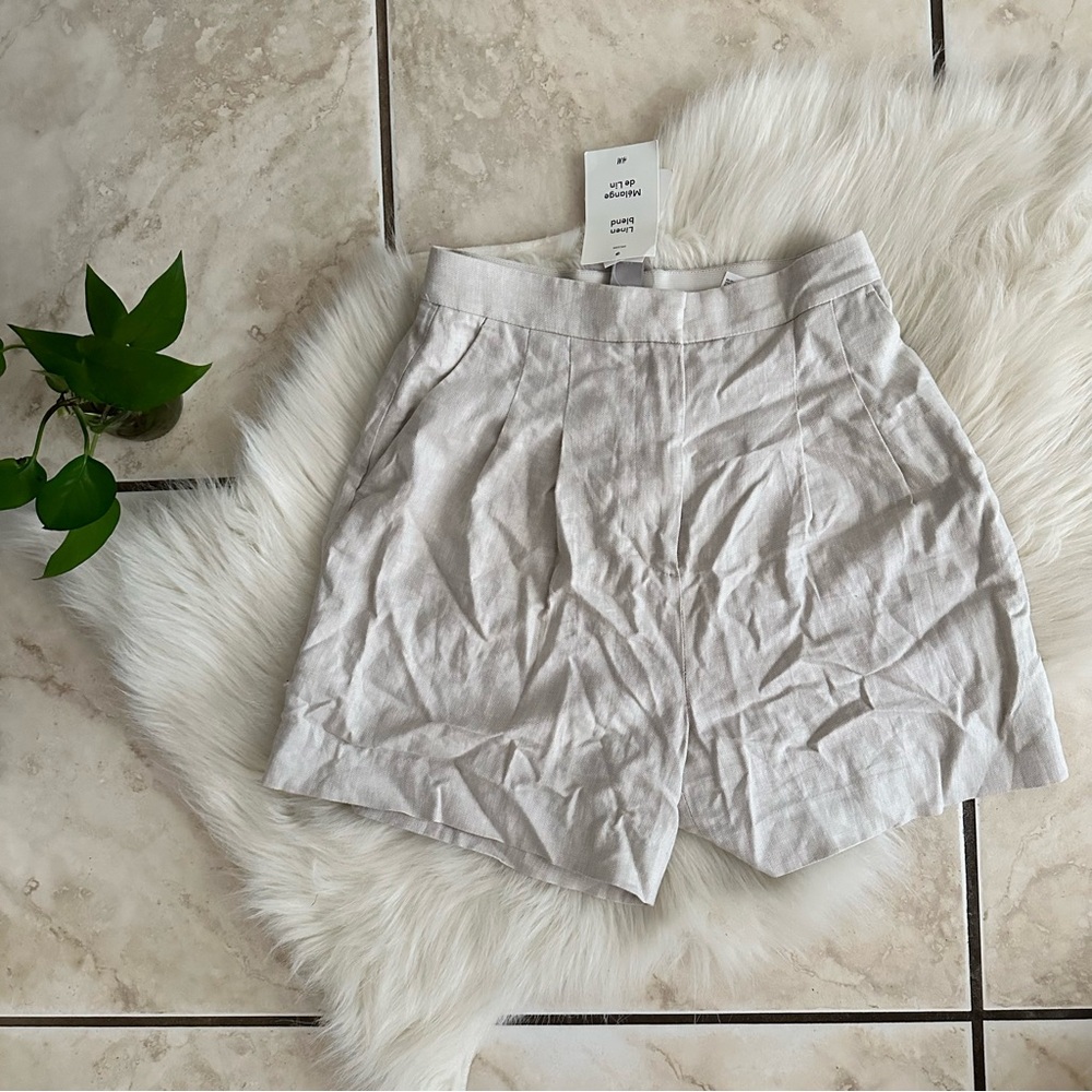 NWT H&M Linen Blend Shorts